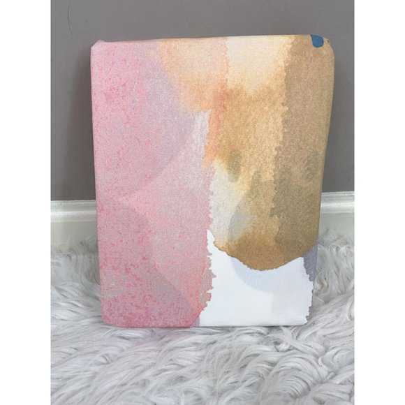 Pottery Barn Modern Baby Organic Lexi Crib Fitted Sheet Abstract NEW Pink Multi - Picture 1 of 3